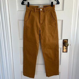 Everlane The Straight Leg Crop In Golden Brown Womens 0